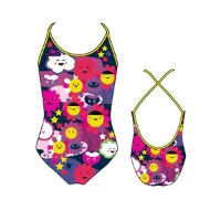 Turbo Happy Flowers Tynn Stropp Badedrakt female Turbo Happy Flowers Tynn Stropp Badedrakt female