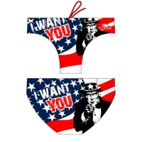 Turbo I Usa Want You Waterpolo Badetrusser male
