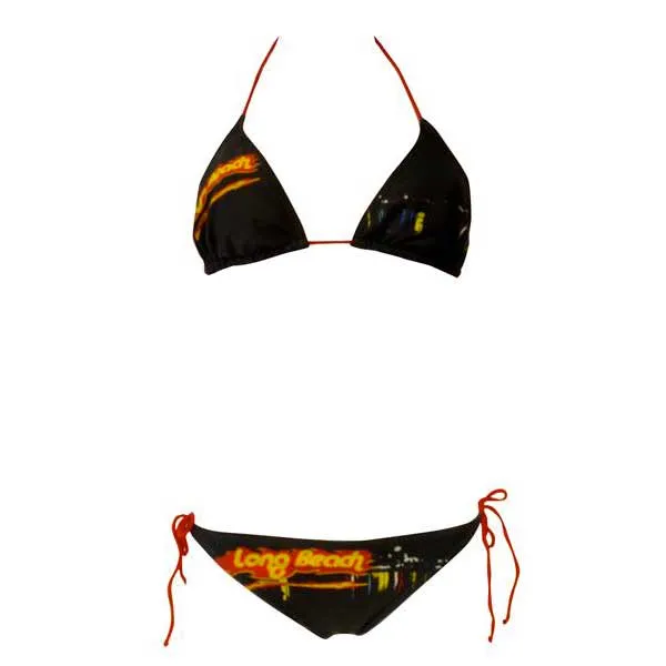Turbo Long Beach Bikini female, Black, S