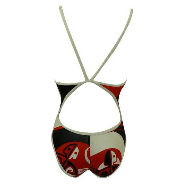 Turbo Maori Skin Tattoo Tynn Stropp Badedrakt female Turbo Maori Skin Tattoo Tynn Stropp Badedrakt female