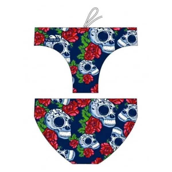 Turbo Roses & Skulls Badetrusser male