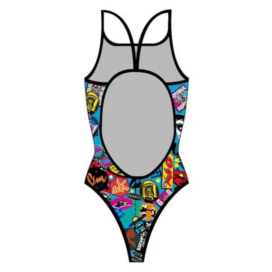 Turbo Stickers Colors Tynn Stropp Badedrakt female