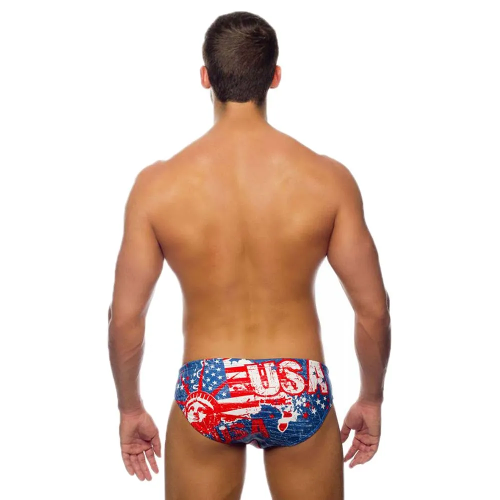 Turbo Usa Vintage Map 2013 Badetrusser male