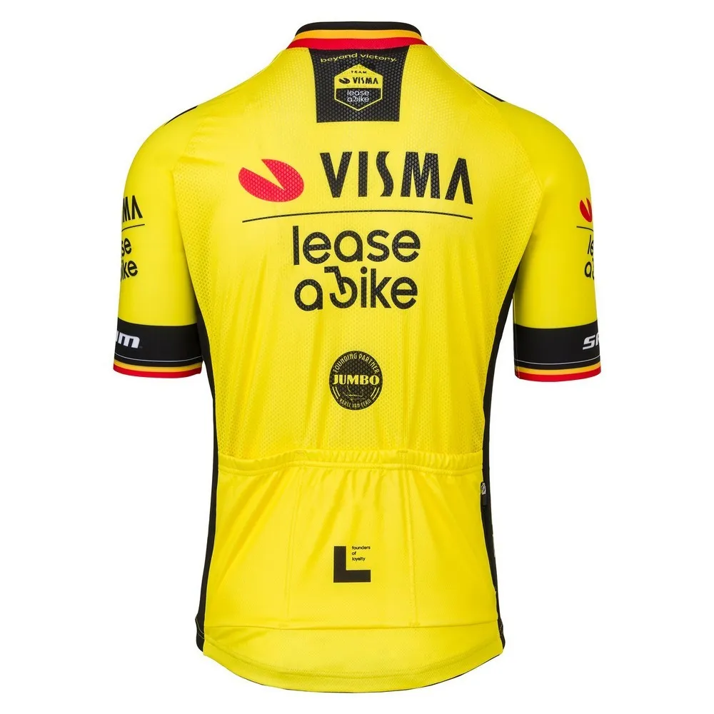 Tvl Team Visma Lease A Bike Replica Former Belgium Champion 2025 Kort Ermet Trøye