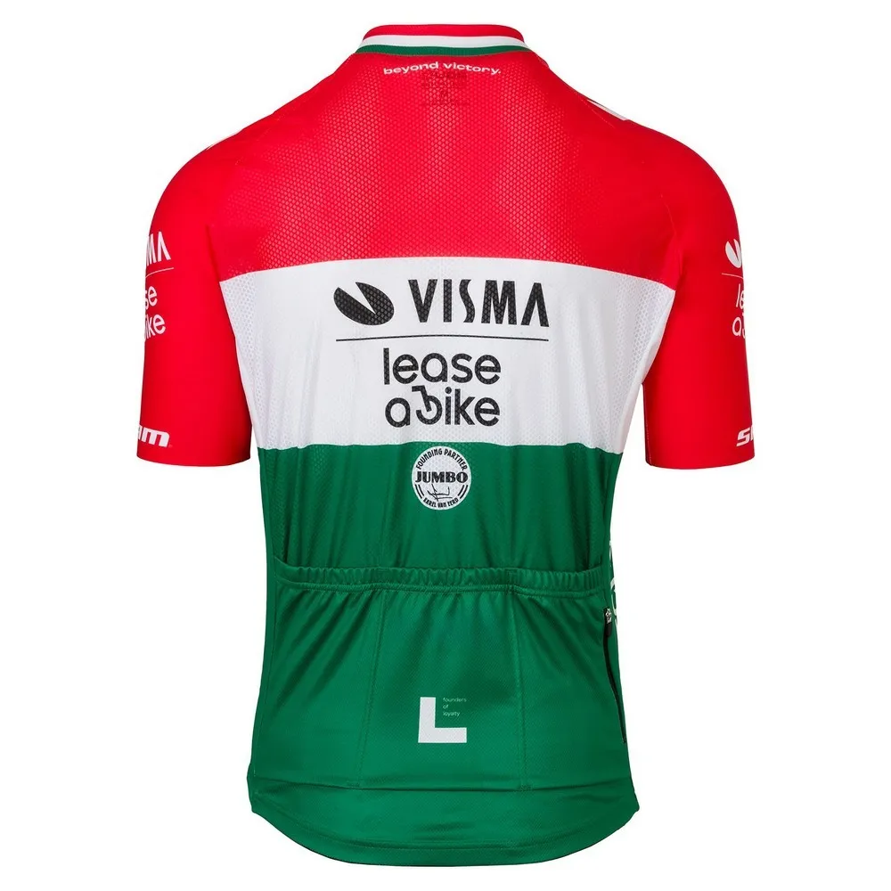 Tvl Team Visma Lease A Bike Replica Hungarian Champion 2025 Kort Ermet Trøye, Multicolor