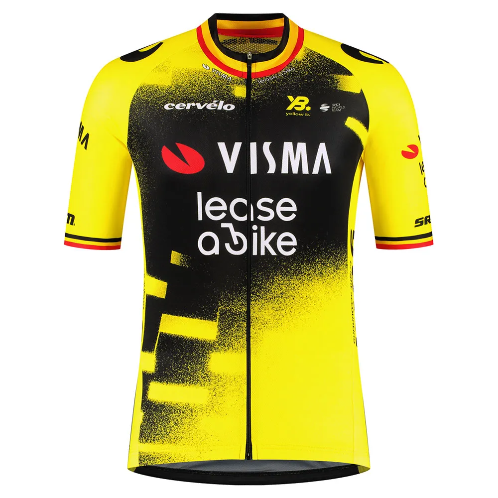 Tvl Team Visma Lease A Bike Replica Wingbeat Wout Van Aert Kort Ermet Trøye Tvl Team Visma Lease A Bike Replica Wingbeat Wout Van Aert Kort Ermet Trøye