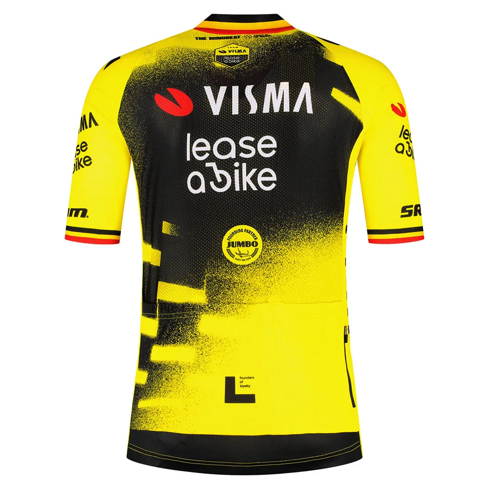 Tvl Team Visma Lease A Bike Replica Wingbeat Wout Van Aert Kort Ermet Trøye Tvl Team Visma Lease A Bike Replica Wingbeat Wout Van Aert Kort Ermet Trøye