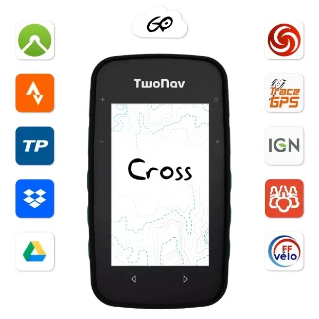 Twonav Cross Plus 64 Gb Sykkelcomputer, Blue, One Size