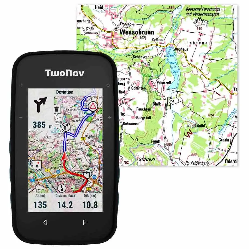 Twonav Cross Plus Azul (32 Gb) + Alemania Topo Full Sykkelcomputer, Multicolor, One Size Twonav Cross Plus Azul (32 Gb) + Alemania Topo Full Sykkelcomputer, Multicolor, One Size