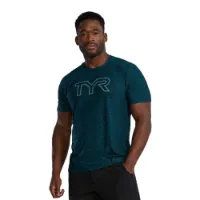 TYR Airtec Large Logo Kortarmet T-skjorte male TYR Airtec Large Logo Kortarmet T-skjorte male