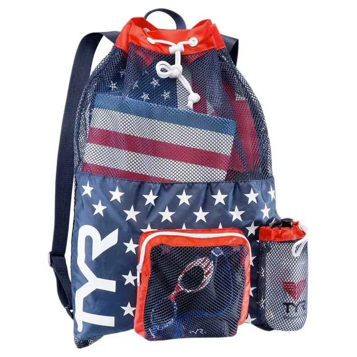 TYR Big Mesh Mummy Ryggsekk unisex, Red / navy, One Size