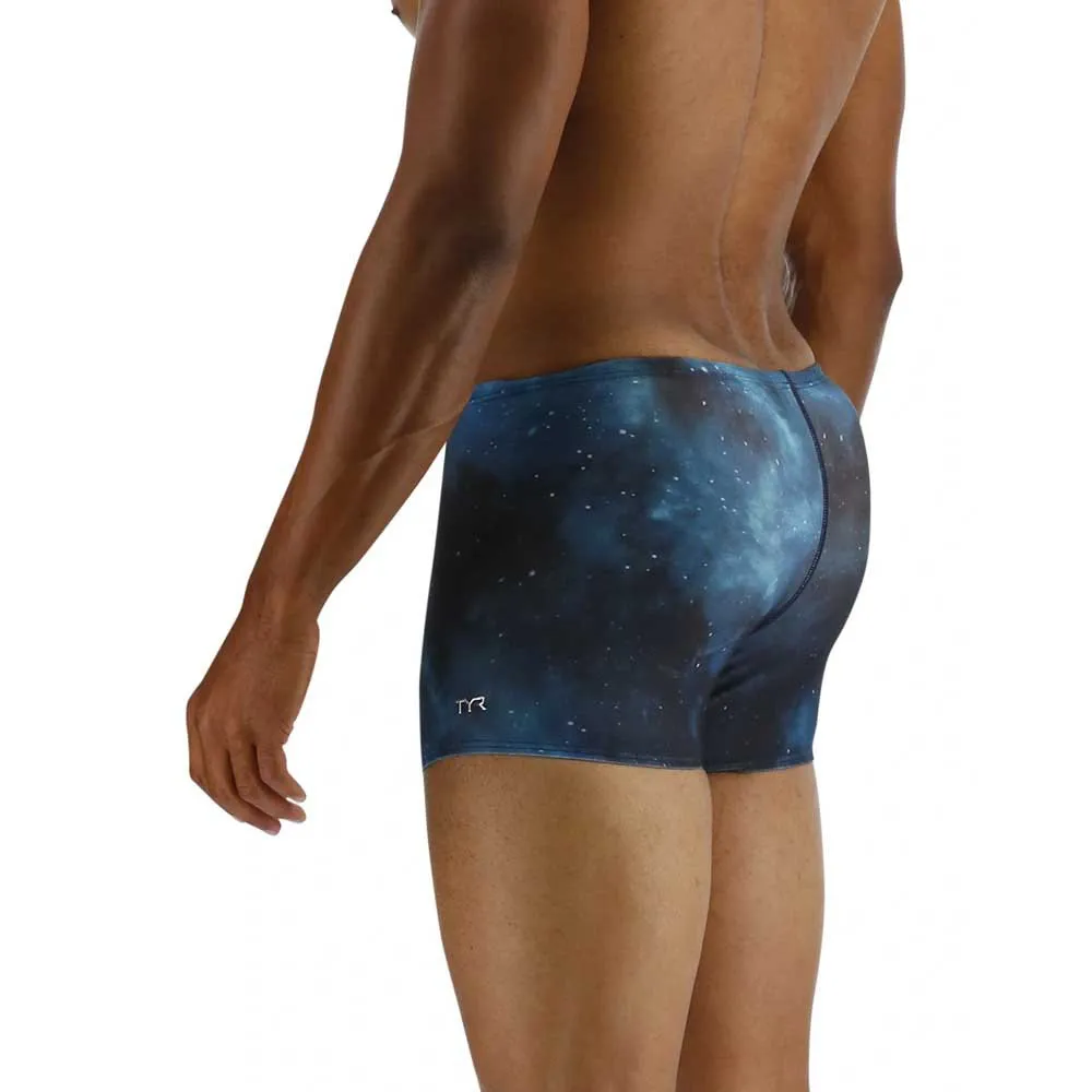 TYR Cosmic Night Badeshorts Boxer male, Teal / multi TYR Cosmic Night Badeshorts Boxer male, Teal / multi