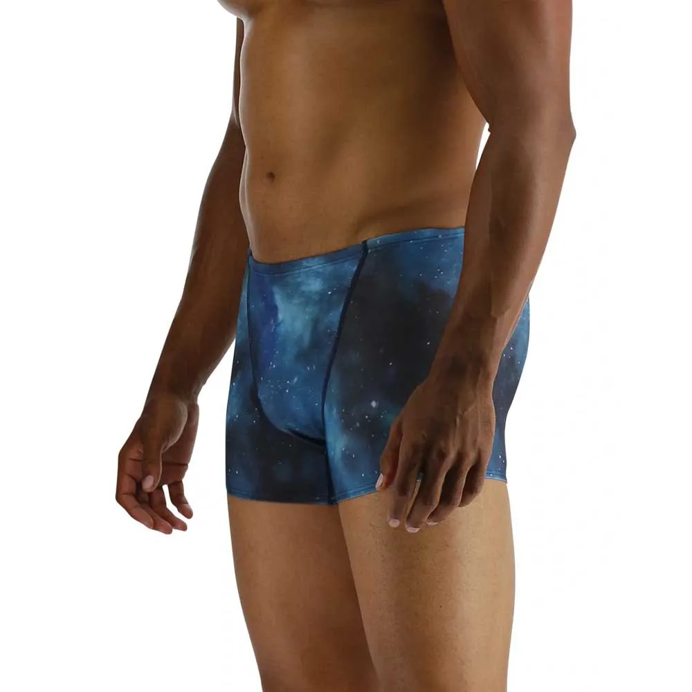 TYR Cosmic Night Badeshorts Boxer male, Teal / multi TYR Cosmic Night Badeshorts Boxer male, Teal / multi