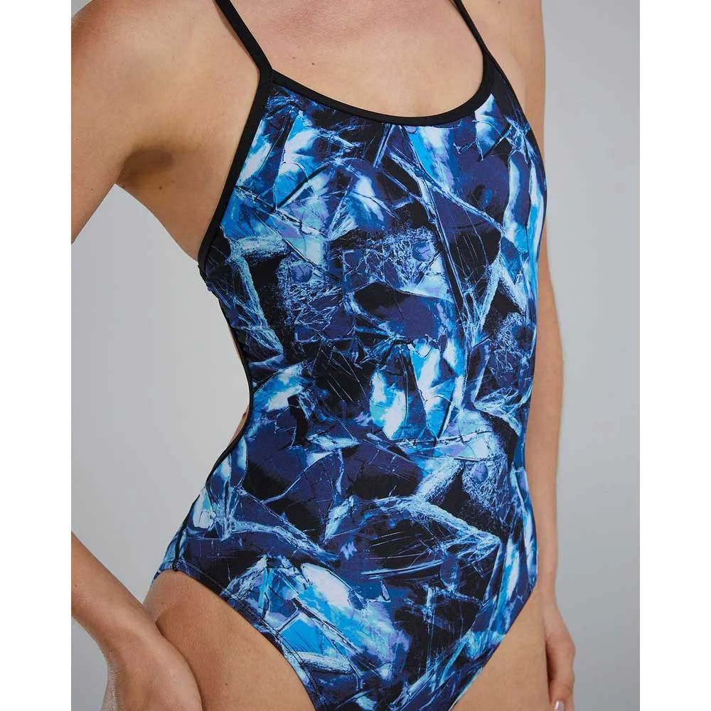 TYR Crosscutfit Tieback - Durafast Elite - Reflecta Badetøy female, Blue ice