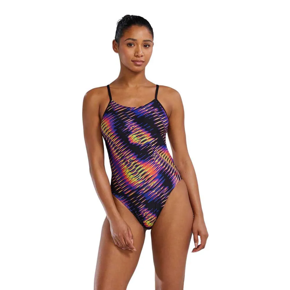 TYR Cutoutfit Evolved Badetøy female, Lime / multi