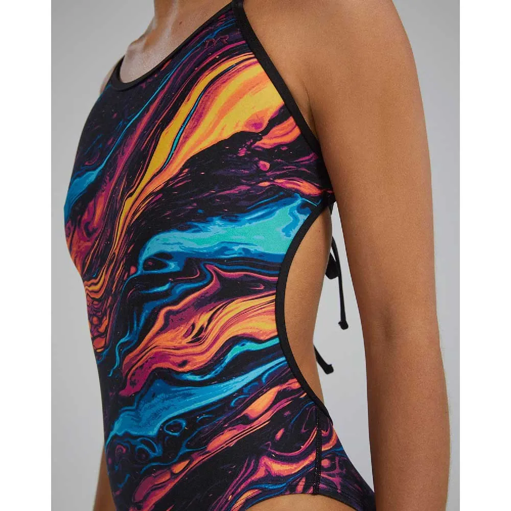 TYR Durafast Elite Crosscut Tieback Magmata Badetøy female