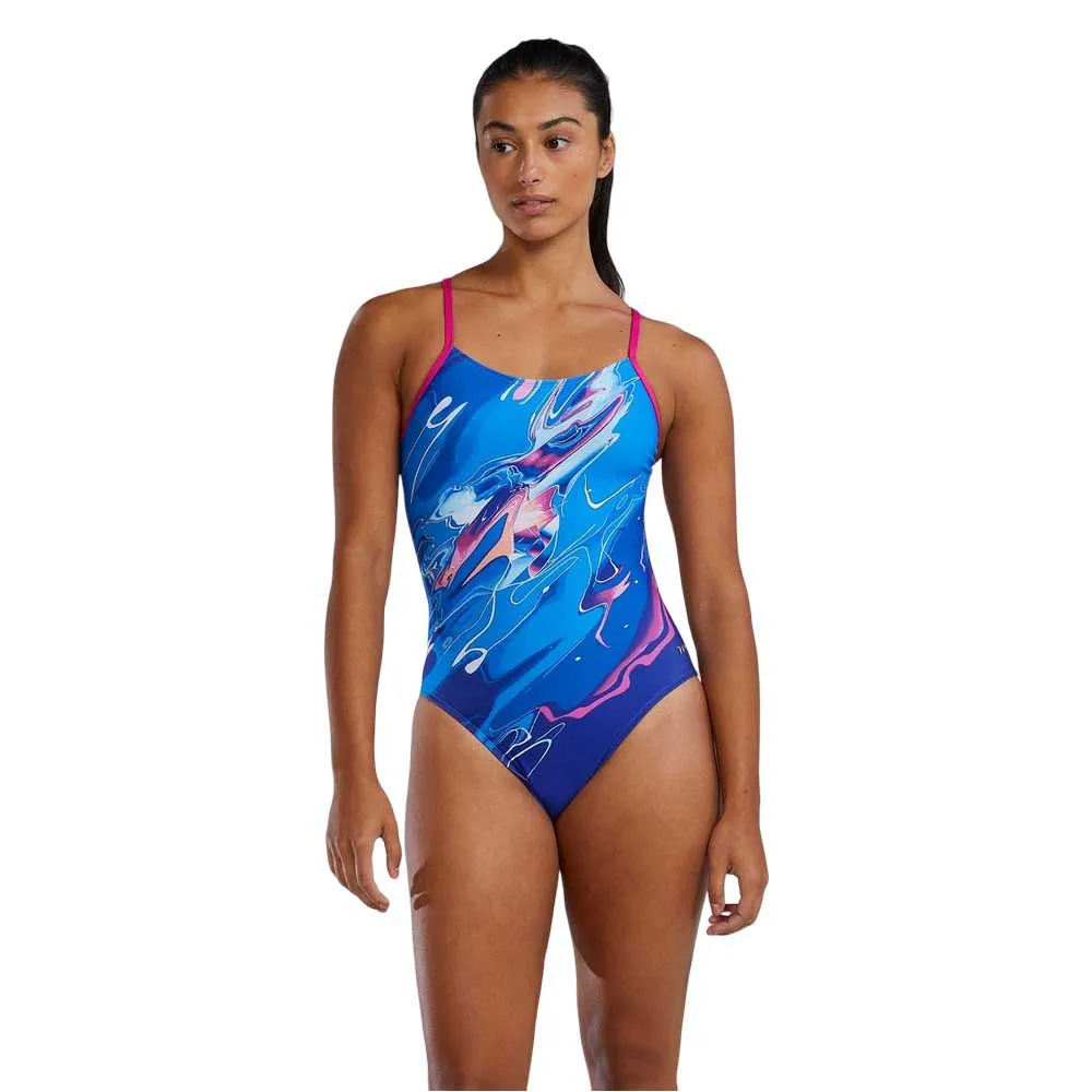 TYR Durafast Elite Cutoutfit Abstractai Badetøy female TYR Durafast Elite Cutoutfit Abstractai Badetøy female