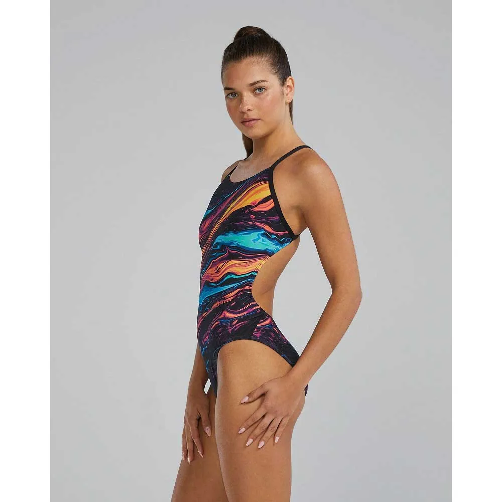 TYR Durafast Elite Cutoutfit Magmata Badetøy female TYR Durafast Elite Cutoutfit Magmata Badetøy female