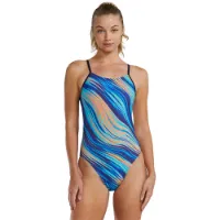 TYR Durafast Elite Cutoutfit Riptidal Badetøy female TYR Durafast Elite Cutoutfit Riptidal Badetøy female