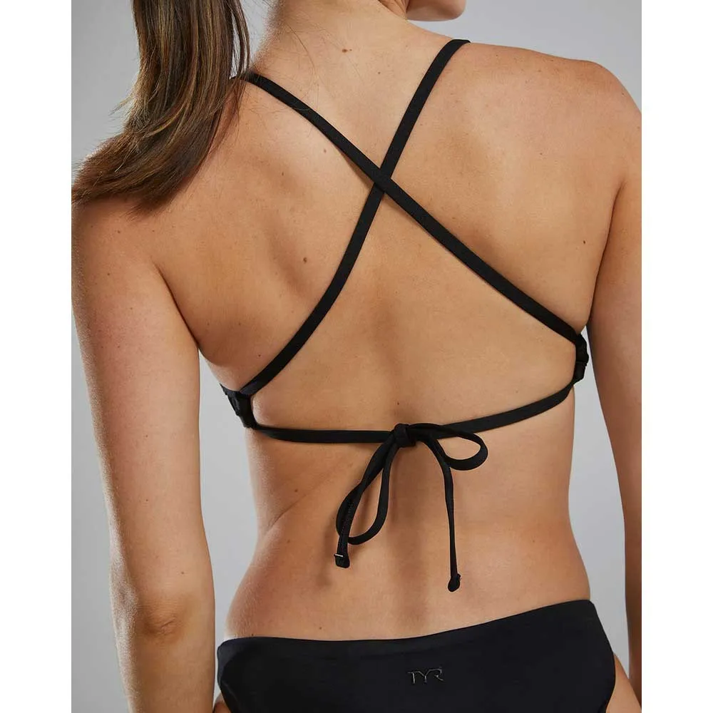 TYR Durafast Elite Triangle Tieback Solid Bikinitopp female