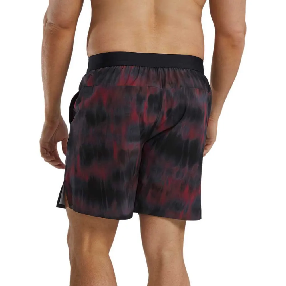 TYR Hydrosphere Unlined 7 Inch Spectrik Badebukse, Black / burgundy