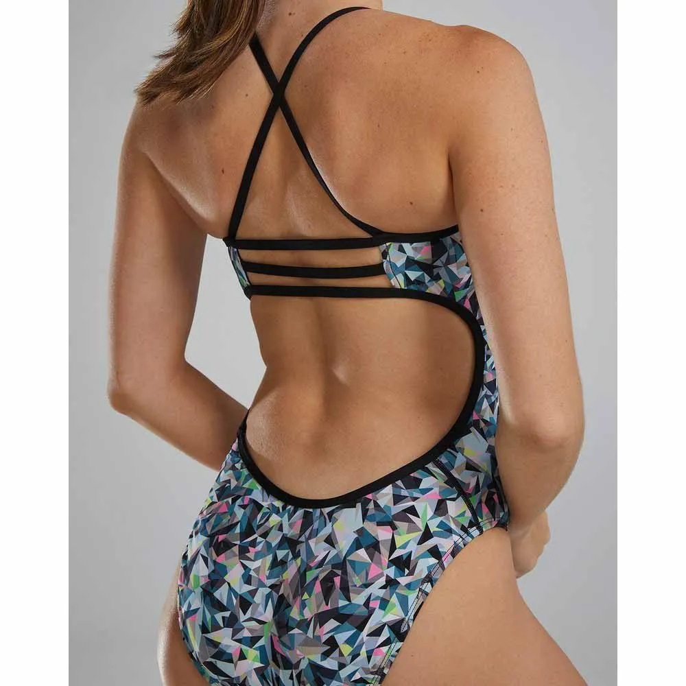 TYR Trinityfit Prsmbrk Badetøy female, Black / multi