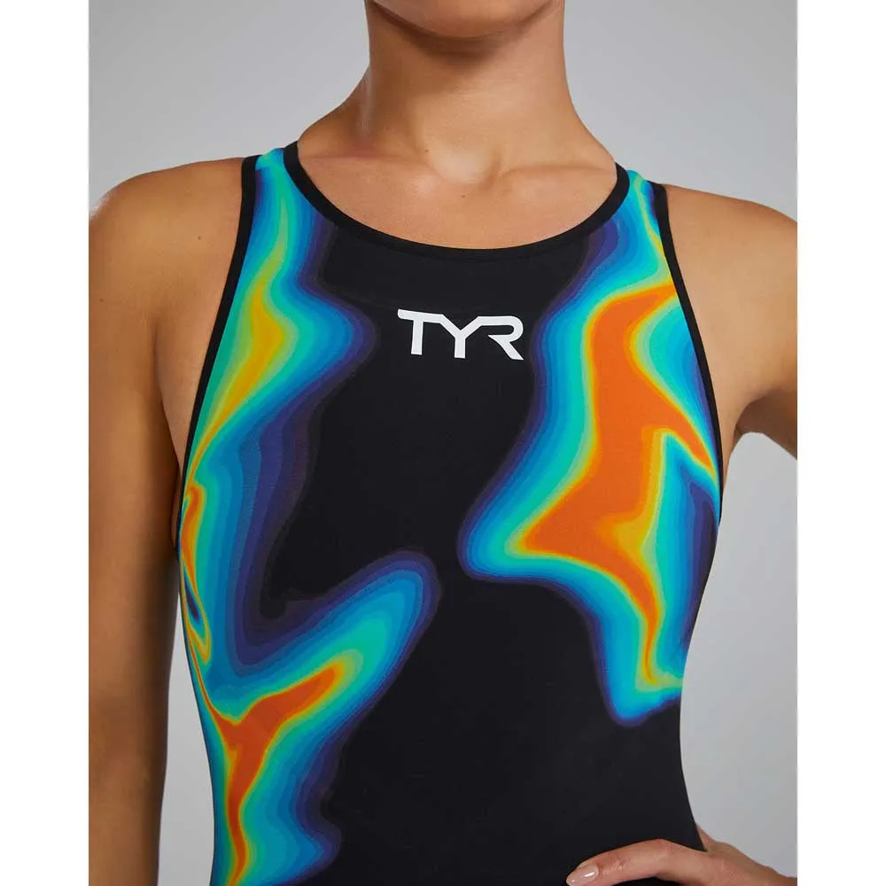 TYR Venzo Infrared åpen Rygg Konkurransebadedrakt female