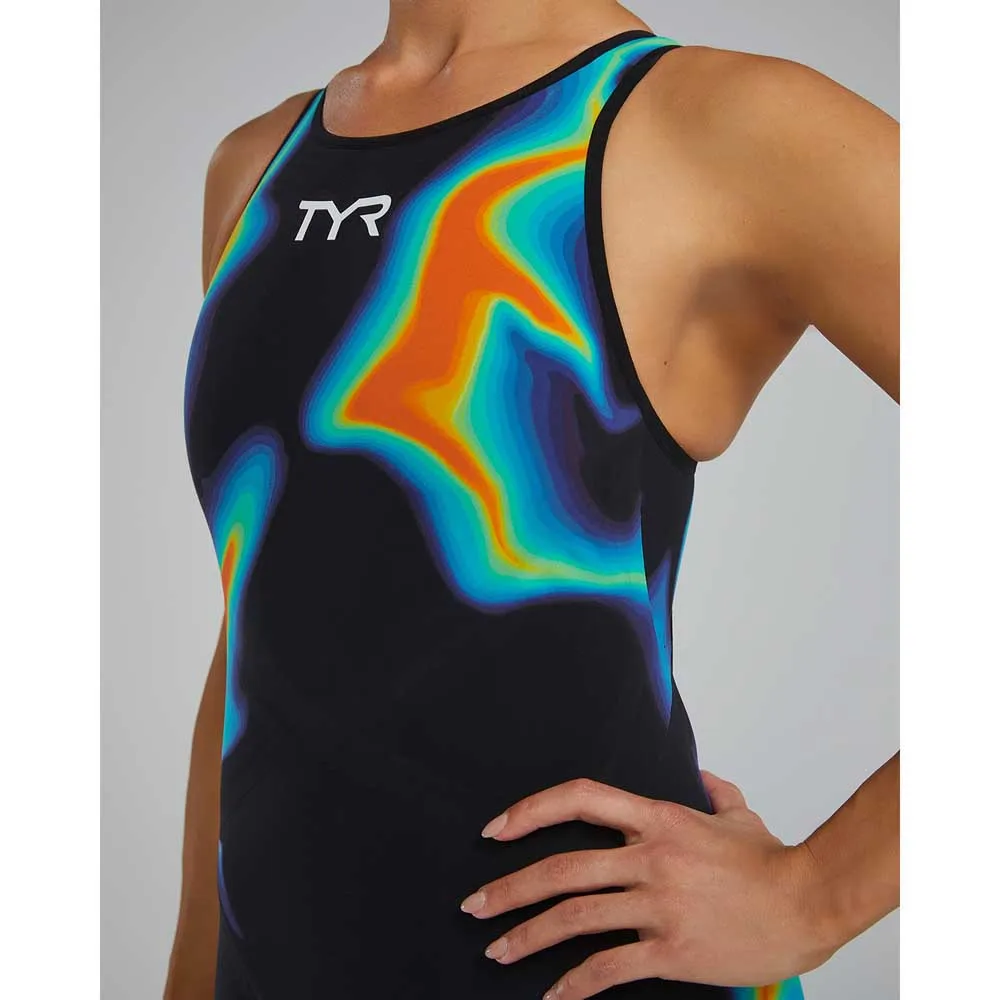 TYR Venzo Infrared åpen Rygg Konkurransebadedrakt female