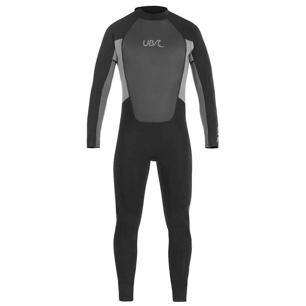 Ub Blacktip Langermet Neopren Våtdrakt unisex, Black / grey, S