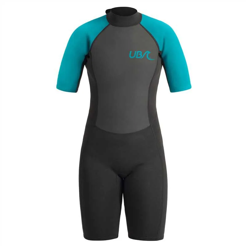 Ub Sailfin Shorty female, Black / aqua, L