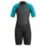 Ub Sailfin Shorty female, Black / aqua, L