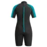 Ub Sailfin Shorty female, Black / aqua, L