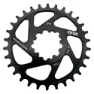 Ufor Round Direct Mount 12s Boost Kjettingring, Black, 32t