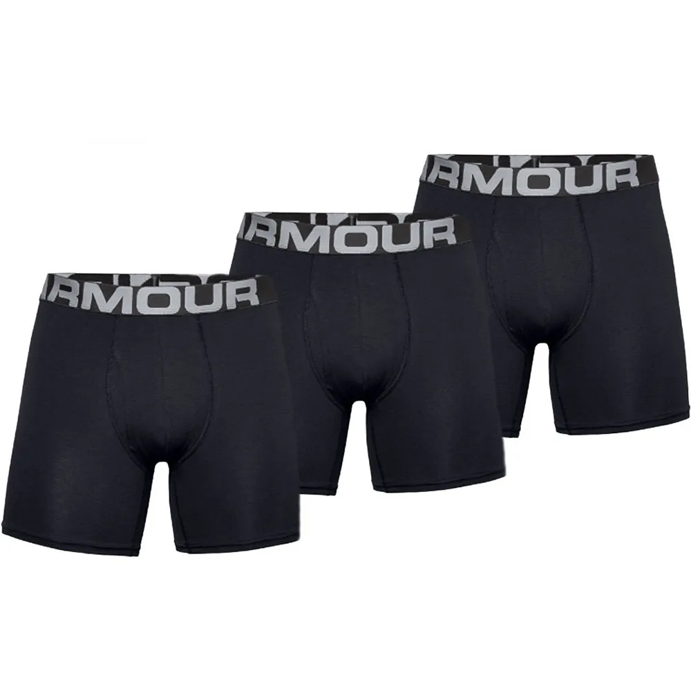Under Armour Charged Cotton 6´´ Boxers 3 Enheter, Black / black Under Armour Charged Cotton 6´´ Boxers 3 Enheter, Black / black