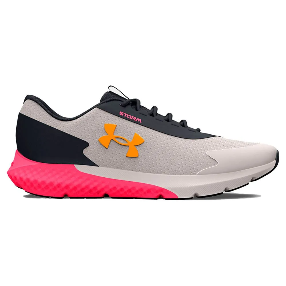 Under Armour Charged Rogue 3 Storm Løpesko female, White clay / black 001 / formula orange 801