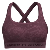 Under Armour Crossback Print Sports-bh Med Medium Støtte