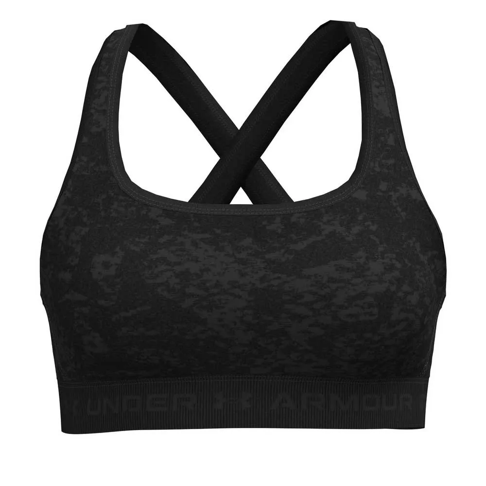 Under Armour Crossback Print Sports-bh Med Medium Støtte Under Armour Crossback Print Sports-bh Med Medium Støtte