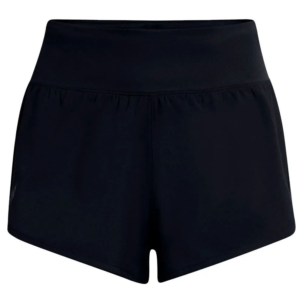 Under Armour Fly By Elite 3in Shorts female, Black / black / reflective Under Armour Fly By Elite 3in Shorts female, Black / black / reflective
