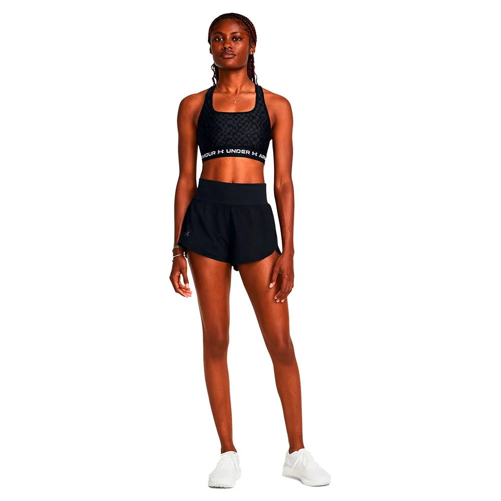 Under Armour Fly By Elite 3in Shorts female, Black / black / reflective Under Armour Fly By Elite 3in Shorts female, Black / black / reflective