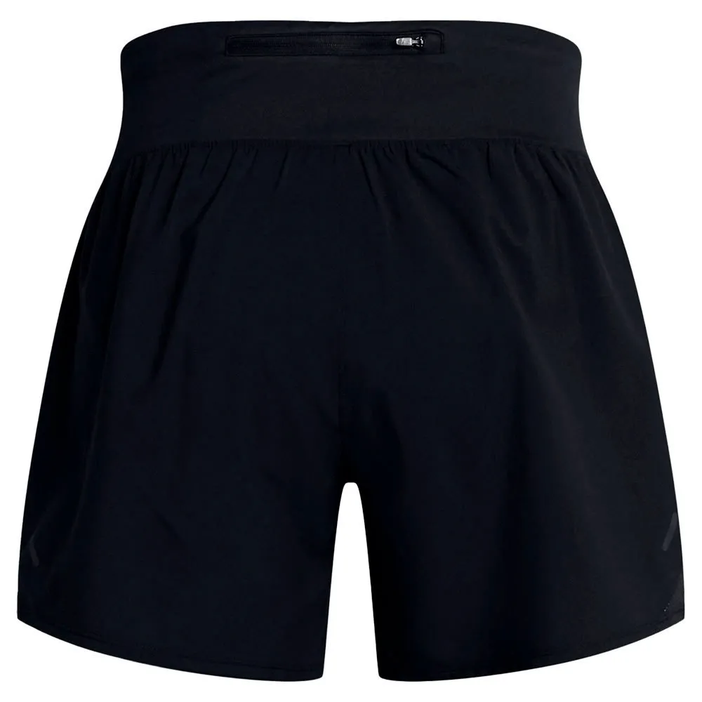 Under Armour Fly By Elite 5in Shorts female, Black / black / reflective