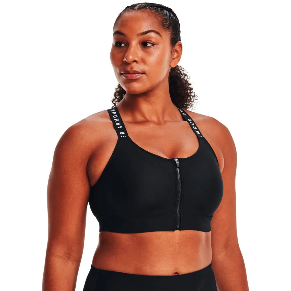 Under Armour Infinity Zip Sports-bh Med Høy Effekt Under Armour Infinity Zip Sports-bh Med Høy Effekt
