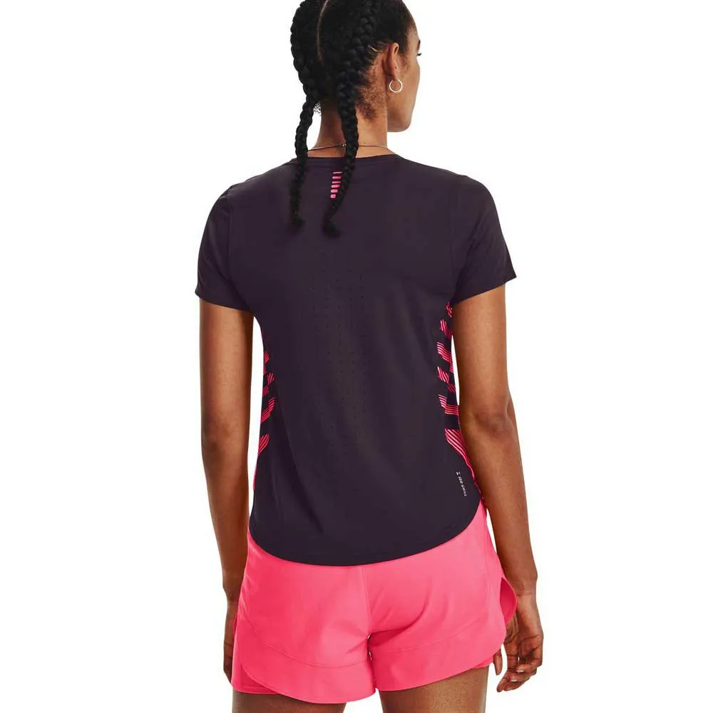 Under Armour Iso-chill Laser Ii Kortarmet T-skjorte female, Tux purple / reflective