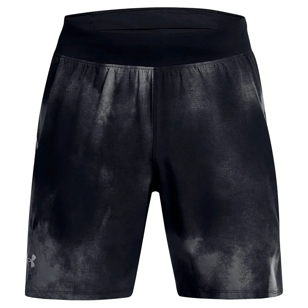 Under Armour Launch Elite 7in Print Shorts male, Black / black / reflective Under Armour Launch Elite 7in Print Shorts male, Black / black / reflective