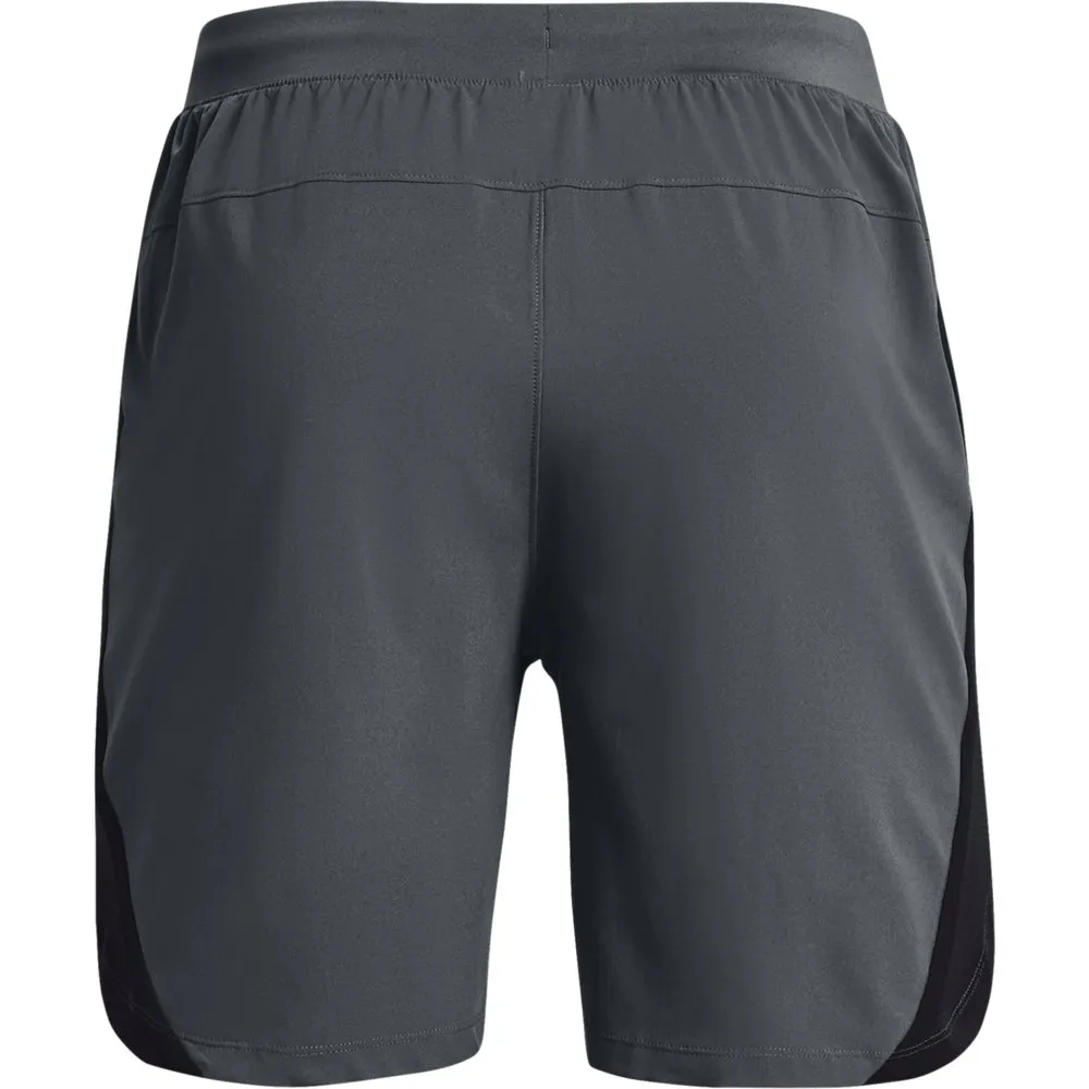Under Armour Launch Run 18 Cm Shorts male, Grey / pitch grey