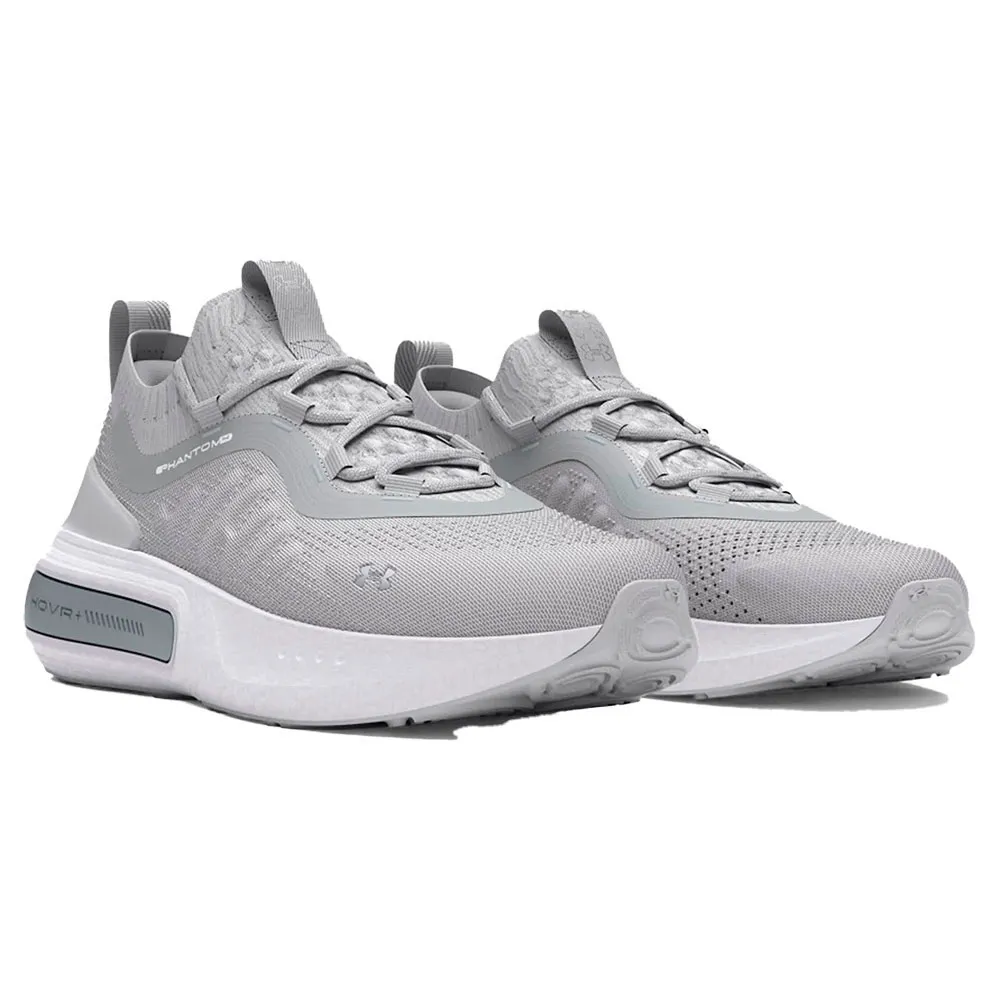 Under Armour Phantom 4 Reflect Løpesko male, Halo gray 014 / white 100 / metallic silver 099