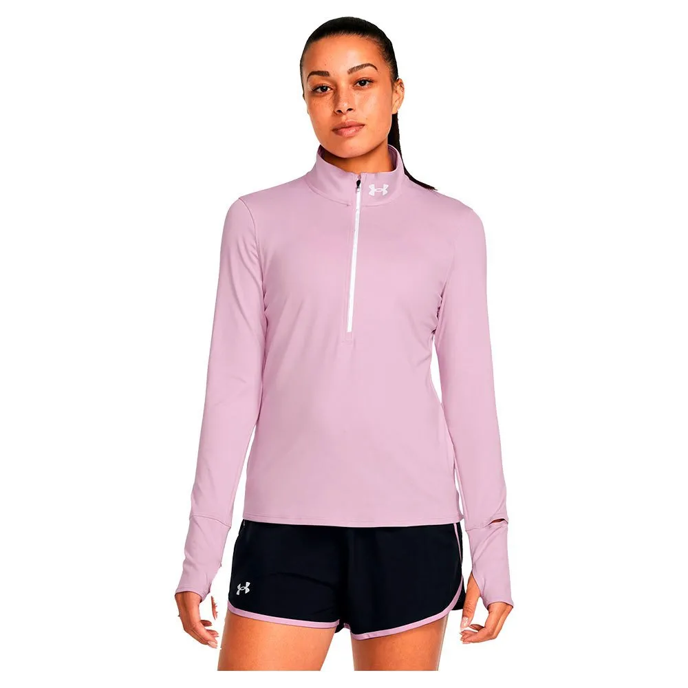 Under Armour Qualifier Run Fleecejakke Med Halv Glidelås female