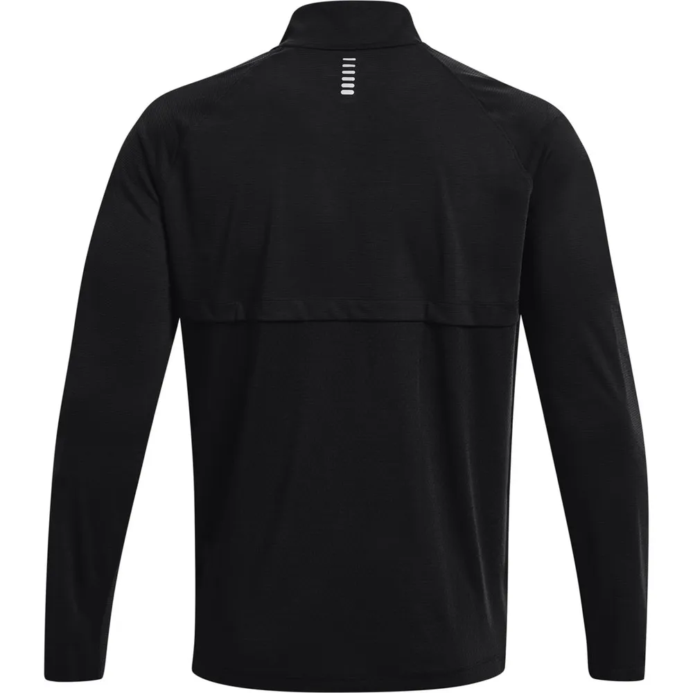 Under Armour Seamless Halv Glidelås Langarmet T-skjorte male, Black