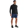 Under Armour Seamless Halv Glidelås Langarmet T-skjorte male, Black