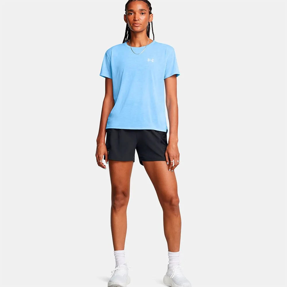 Under Armour Trail Run Shorts female, Anthracite / anthracite / reflective