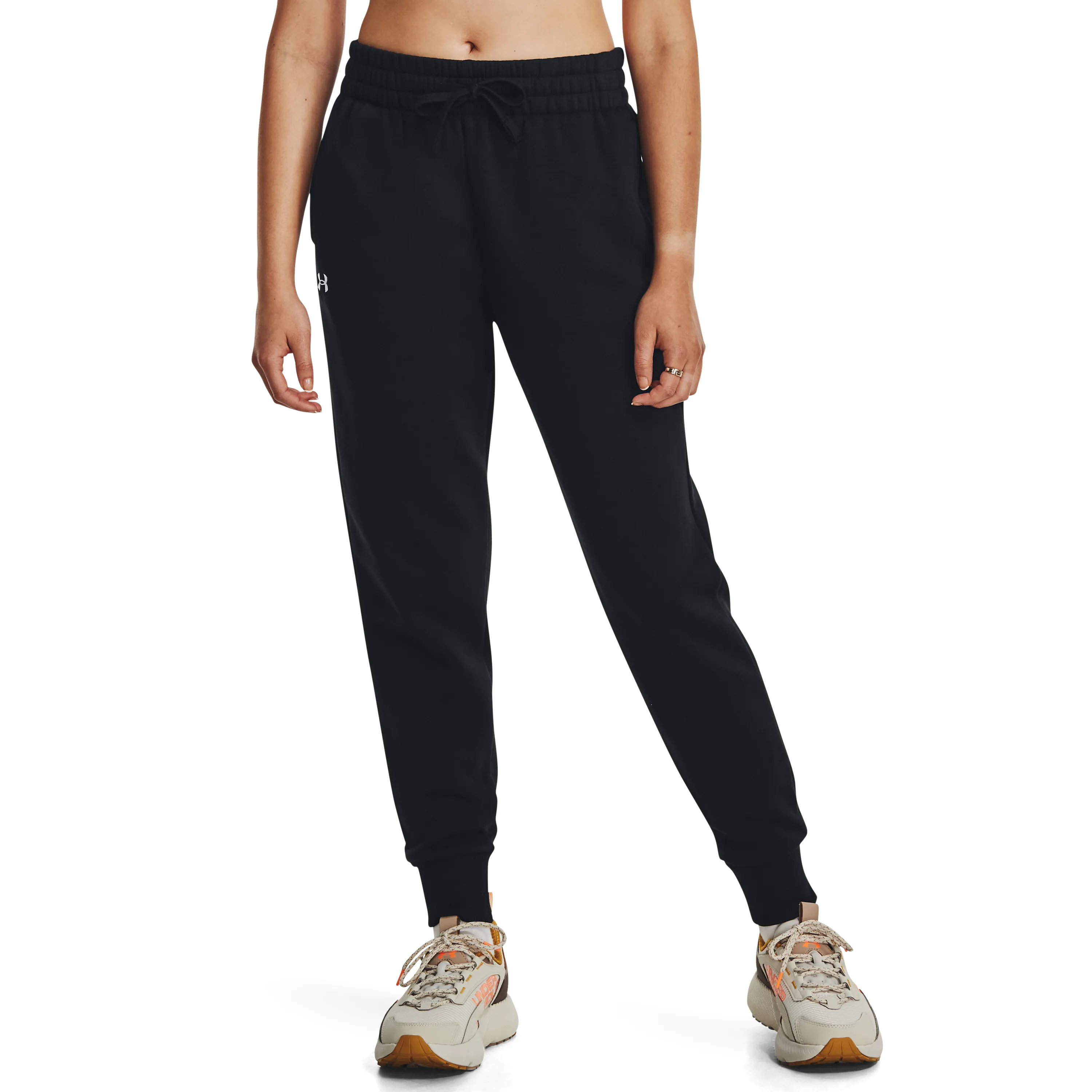 Under Armour Women's UA Rival Fleece Jogger, Black